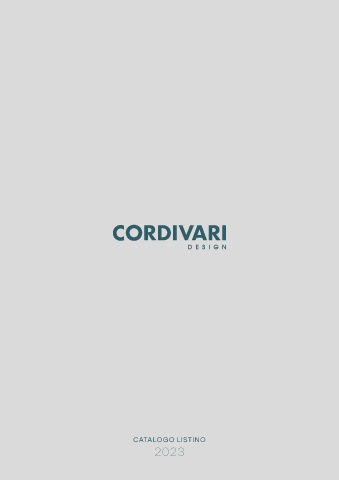 cordivari - listino design 2023